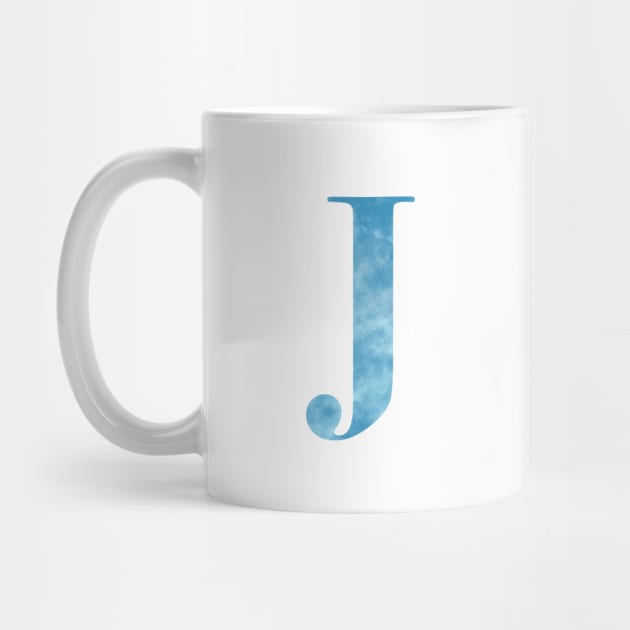 Clouds Blue Sky Initial Letter J by withpingu